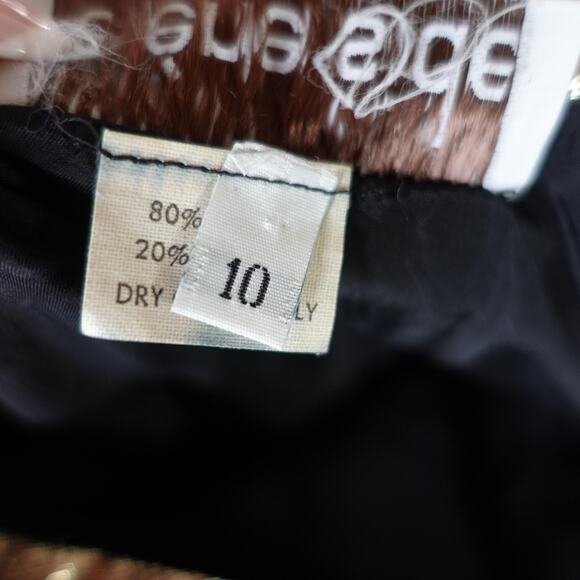 Vintage Helene Sidel Top 10 Gold Metallic Ruched Strapless Party 90s Retro Glam - Picture 9 of 11